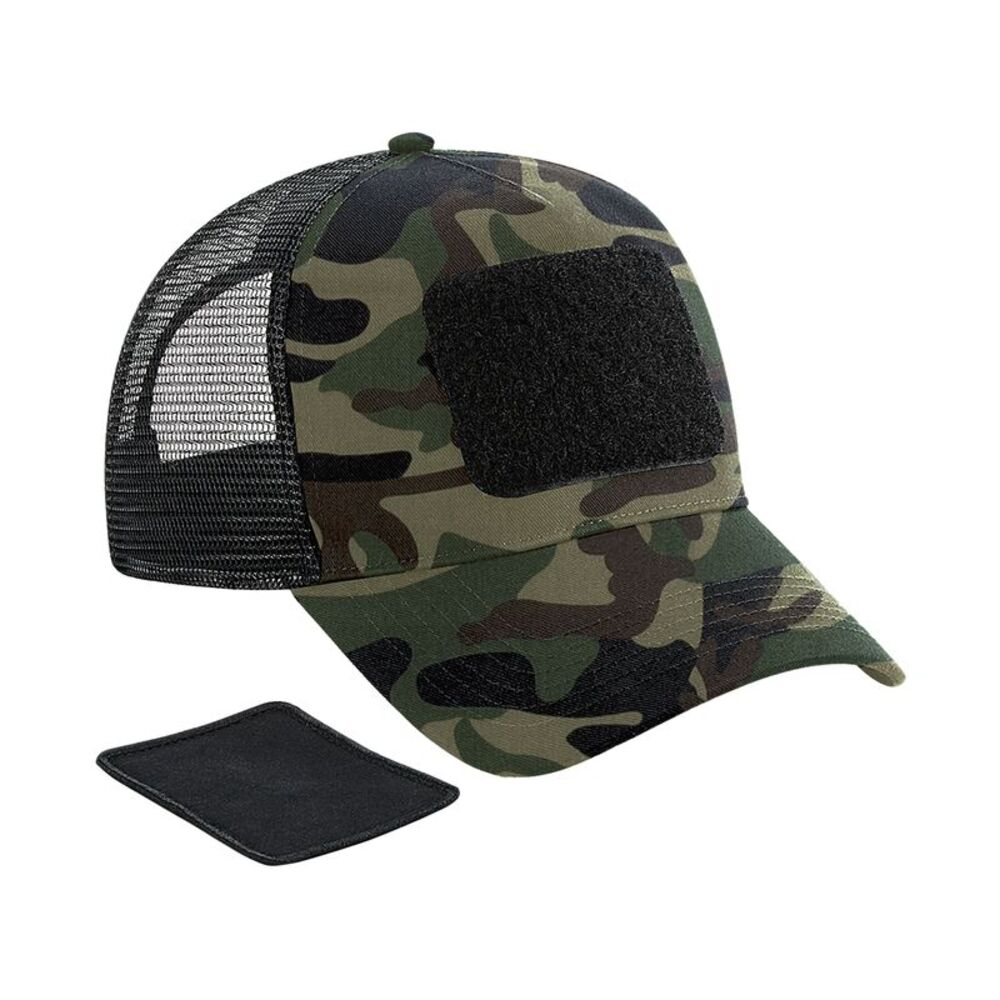 Beechfield Camo  Trucker Cap / Jungle Green
